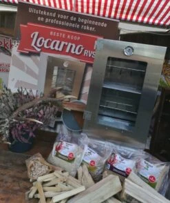 2-L Home & Garden XL Rookoven - RVS - 80x40x28 Cm - 3 Etages -Kookgerei Serviesgoed Winkel 1009x1200 1