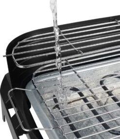 Princess 112250 Elektrische BBQ Met Zijplanken - BBQ - 40x25cm - Met En Zonder Statief Te Gebruiken - Met Zijplankjes - Ook Te Gebruiken Als Tafelgrill - 2200W -Kookgerei Serviesgoed Winkel 1035x1200
