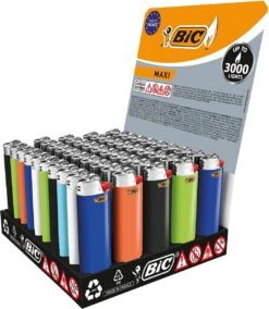 BIC Lighter Aansteker Maxi J26 Display(50stuks) -Kookgerei Serviesgoed Winkel 1045x1200