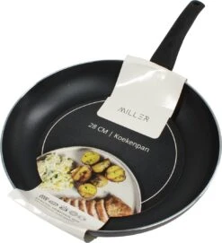 Miller Hapjespan Inductie 28cm - Alle Warmtebronnen - Anti Aanbaklaag -Kookgerei Serviesgoed Winkel 1093x1200