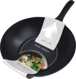 Miller Keramische Wokpan Inductie Ø 28 Cm - Alle Warmtebronnen - Anti Aanbaklaag -Kookgerei Serviesgoed Winkel 1157x1200