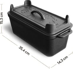 Burnhard Gietijzeren Broodpan 3,5 L - Broodbakvorm 16 Burnhard Gietijzeren Broodpan 3,5 L - Broodbakvorm -Kookgerei Serviesgoed Winkel 1200x1136