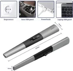 Allkinds Lange Elektrische Plasma Aansteker - USB Oplaadbaar - Vlamloze Elektrische Aansteker Voor Keuken, Kaars, BBQ Of Openhaard - Zwart - In- En Outdoor - Chique Design -Kookgerei Serviesgoed Winkel 1200x1162 1