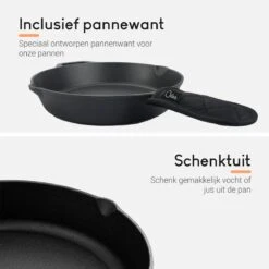 Ocina Gietijzeren Pan – ø30,5cm - Skillet - Koekenpan – Hapjespan – Koekenpan Inductie – Koekenpannenset - Gietijzeren Pan Bbq - Gietijzer -Kookgerei Serviesgoed Winkel 1200x1200 11