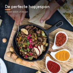 Ocina Gietijzeren Pan – ø30,5cm - Skillet - Koekenpan – Hapjespan – Koekenpan Inductie – Koekenpannenset - Gietijzeren Pan Bbq - Gietijzer -Kookgerei Serviesgoed Winkel 1200x1200 15
