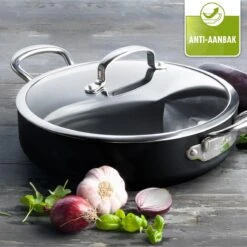 GreenPan Barcelona Infinity Pro Hapjespan Met Deksel 30cm - Zwart - Inductie - PFAS-vrij -Kookgerei Serviesgoed Winkel 1200x1200 157