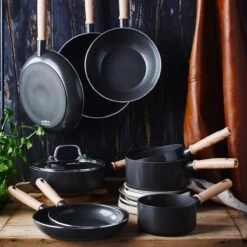 GreenChef Vintage Wokpan 28cm/3.7L - Zwart - Inductie - PFAS-vrij -Kookgerei Serviesgoed Winkel 1200x1200 3