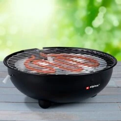 Alpina Elektrische BBQ - Tafel-Barbecue - Geen Rook - Binnen Barbecueën - 1250W - Ø 30 Cm - Zwart 19 Alpina Elektrische BBQ - Tafel-Barbecue - Geen Rook - Binnen Barbecueën - 1250W - Ø 30 Cm - Zwart -Kookgerei Serviesgoed Winkel 1200x1200 502
