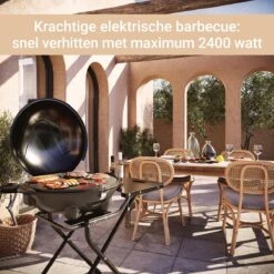 SUNTEC Elektrische BBQ 9493 - Geschikt Voor Buiten Als Tafelbarbecue Of Staande Barbecue - Barbecue Voor Balkon, Terras, Tuin En Camping - Elektrisch Barbecueën Met Max. 2400 Watt - Mobiel Onderstel -Kookgerei Serviesgoed Winkel 1200x1200 518