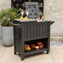 BluMill BBQ Tafel - Inclusief Koelvak 80 Liter - Op Wieltjes - Met Flessenopener - 102 X 46 X 86,5 Cm -Kookgerei Serviesgoed Winkel 1200x1200 549