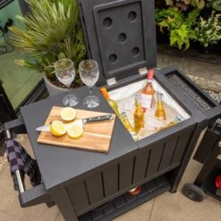 BluMill BBQ Tafel - Inclusief Koelvak 80 Liter - Op Wieltjes - Met Flessenopener - 102 X 46 X 86,5 Cm -Kookgerei Serviesgoed Winkel 1200x1200 552