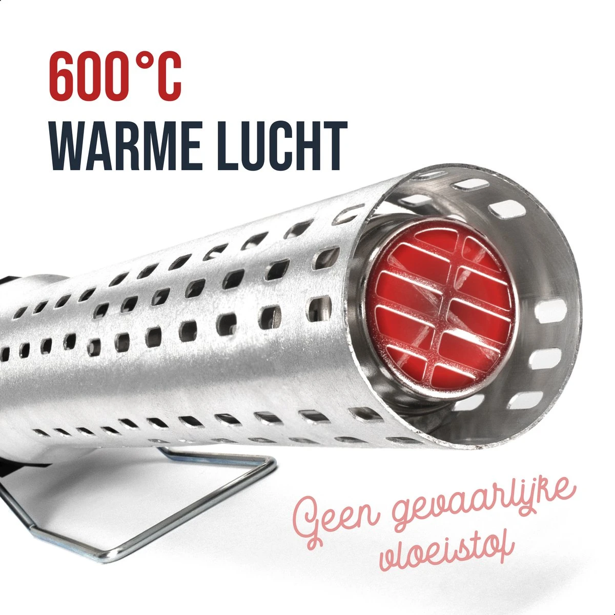 DistinQ BBQ Lighter Aansteker - Elektrische Barbecue Looftlighter Houtskool Starter Voor Barbecue, Grill En Open Haard - 2000 Watt 3 DistinQ BBQ Lighter Aansteker - Elektrische Barbecue Looftlighter Houtskool Starter Voor Barbecue, Grill En Open Haard - 2000 Watt - Afbeelding 3