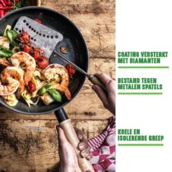 GreenChef Vintage Wokpan 28cm/3.7L - Zwart - Inductie - PFAS-vrij -Kookgerei Serviesgoed Winkel 1200x1200 7