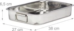 Relaxdays Braadslede Met Rooster - Edelstaal - Ovenschaal - Braadpan - Braadslee - Zilver - L 13 Relaxdays Braadslede Met Rooster - Edelstaal - Ovenschaal - Braadpan - Braadslee - Zilver - L -Kookgerei Serviesgoed Winkel 1200x501
