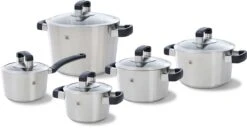 BK Conical Cool Glas Pannenset - 5-delig - Glazen Deksels - Geschikt Voor Alle Warmtebronnen -Kookgerei Serviesgoed Winkel 1200x620 2