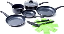 GreenChef Soft Grip Pannenset - 10-Delig - Keramisch - Inductie