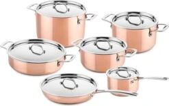 Pannenset – 6 Delig – Inductie – Koper DUCQ