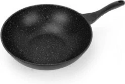 Swiss Pro+ Wokpan - Met Glazen Deksel - 28cm - Zwart -Kookgerei Serviesgoed Winkel 1200x805 3