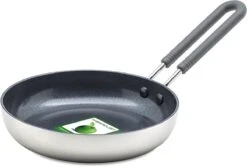 GreenPan Mini Koekenpan 14cm - Zilver - Inductie - PFAS-vrij -Kookgerei Serviesgoed Winkel 1200x811