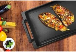 Eurolux Teppanyaki Plaat Met Grepen - 41 X 24 X 2.5 Cm - Zwart - Aluminium - Geschikt Voor Alle Warmtebronnen -Kookgerei Serviesgoed Winkel 1200x815 1