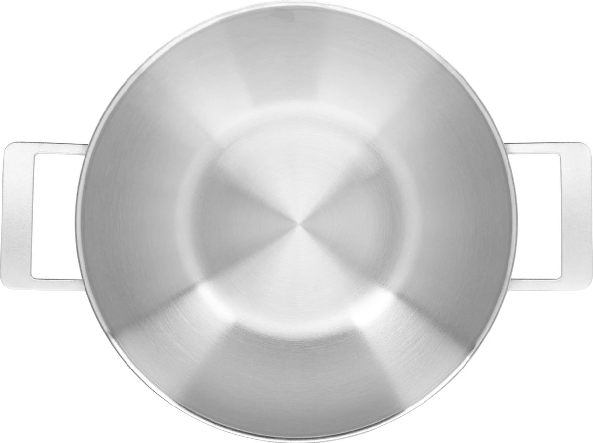 Demeyere Industry 5 RVS Wokpan – Wokpan Inductie – 30 Cm –2 Handvaten – PTFE-vrij 3 Demeyere Industry 5 RVS Wokpan – Wokpan Inductie – 30 Cm –2 Handvaten – PTFE-vrij - Afbeelding 3