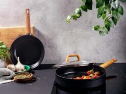 Gero Mark Hapjespan Met Deksel Ø 28 Cm - Aluminium - Inductie - PFAS-vrij 10 Gero Mark Hapjespan Met Deksel Ø 28 Cm - Aluminium - Inductie - PFAS-vrij -Kookgerei Serviesgoed Winkel 1200x900 12