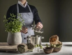 Sola Pannenset Juvia - 4 Delig - Ø 16,16,18,20 Cm - Zilver - RVS - Sandwichbodem -Kookgerei Serviesgoed Winkel 1200x911