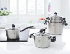 BK Conical Cool Glas Pannenset - 5-delig - Glazen Deksels - Geschikt Voor Alle Warmtebronnen -Kookgerei Serviesgoed Winkel 1200x928