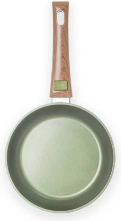 Just Vegan Koekenpan ECO Met Afneembaar Handvat 20 Cm Aluminium Groen -Kookgerei Serviesgoed Winkel 656x1200