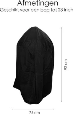 BBQ Beschermhoes - Voor Kamado - Universeel - Tot 23 Inch - Zwart -Kookgerei Serviesgoed Winkel 774x1200 1