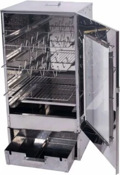 2-L Home & Garden XL Rookoven - RVS - 80x40x28 Cm - 3 Etages -Kookgerei Serviesgoed Winkel 824x1200