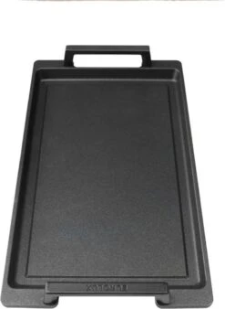 Eurolux Teppanyaki Plaat Met Grepen - 41 X 24 X 2.5 Cm - Zwart - Aluminium - Geschikt Voor Alle Warmtebronnen -Kookgerei Serviesgoed Winkel 878x1200