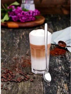 Merkloos Latte Macchiato Lepels – RVS Lange Yoghurt, Dessert Of Koffie Lepeltjes – Set Van 6 Stuks -Kookgerei Serviesgoed Winkel 912x1200 2