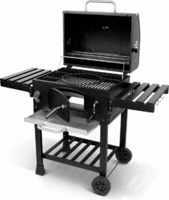 Alice's Garden Houtskool BBQ Bernard - Smoker - Verstelbare Houtskoolbak - Zwart -Kookgerei Serviesgoed Winkel 1014x1200