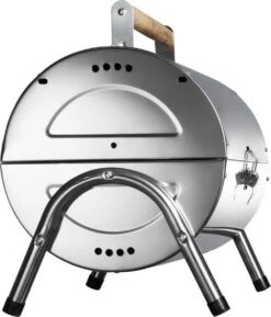 BBQ Collection Houtskoolbarbecue - Cilinder - Chroom -Kookgerei Serviesgoed Winkel 1024x1200