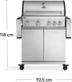 Burnhard Gas BBQ Big FRED Deluxe - 4 Branders - Incl. Keramische Infraroodbrander & Afdekhoes - Deluxe 24 Burnhard Gas BBQ Big FRED Deluxe - 4 Branders - Incl. Keramische Infraroodbrander & Afdekhoes - Deluxe -Kookgerei Serviesgoed Winkel 1061x1200