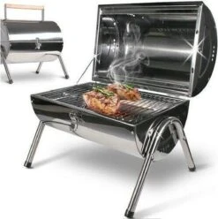 BBQ Collection Houtskoolbarbecue - Cilinder - Chroom -Kookgerei Serviesgoed Winkel 1197x1200 8