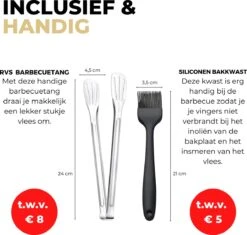 Ozocozy BBQ-ONE Houtskool Tafelbarbecue - Ø30 Cm- Zwart - Incl. Draagtas, Siliconen Bakkwast En RVS-Barbecuetang -Kookgerei Serviesgoed Winkel 1200x1141 1