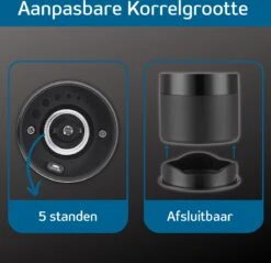 GOV Elektrische Peper- En Zoutmolen Zwart XL Set Oplaadbaar - Pepermolen - Peper En Zoutstel -Kookgerei Serviesgoed Winkel 1200x1162