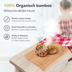 Rochester Snijplanken Hout – Borrelplank – Serveerplank - 3-Delig – Organisch Bamboe – Luxe Design – Hygienisch En Duurzaam -Kookgerei Serviesgoed Winkel 1200x1200 134