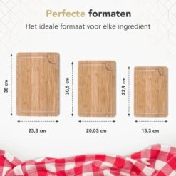 Rochester Snijplanken Hout – Borrelplank – Serveerplank - 3-Delig – Organisch Bamboe – Luxe Design – Hygienisch En Duurzaam -Kookgerei Serviesgoed Winkel 1200x1200 136