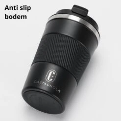 Castagnola Design RVS Koffiebeker To Go - Zwart - 380ml - Thermosbeker - Theebeker -Kookgerei Serviesgoed Winkel 1200x1200 185