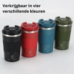 Castagnola Design RVS Koffiebeker To Go - Zwart - 380ml - Thermosbeker - Theebeker -Kookgerei Serviesgoed Winkel 1200x1200 189