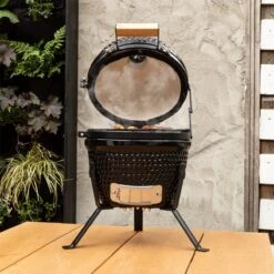BluMill Kamado BBQ Egg - Kamado 13 Inch - Incl. Vlees Thermometer - Houtskoolbarbecues - Zwart - Ø 27cm -Kookgerei Serviesgoed Winkel 1200x1200 355