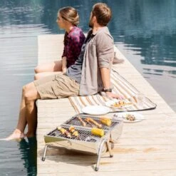 BBQ Collection Houtskoolbarbecue - Cilinder - Chroom -Kookgerei Serviesgoed Winkel 1200x1200 368