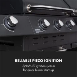 Klarstein Kingsville Double Barbecue - Houtskool- En Gasbarbecue - Smoker BBQ - Inclusief Deksels En Thermometer - Met 2 Roosters - Zwart -Kookgerei Serviesgoed Winkel 1200x1200 371