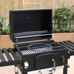 Alice's Garden Houtskool BBQ Bernard - Smoker - Verstelbare Houtskoolbak - Zwart -Kookgerei Serviesgoed Winkel 1200x1200 411