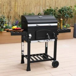 Alice's Garden Houtskool BBQ Bernard - Smoker - Verstelbare Houtskoolbak - Zwart -Kookgerei Serviesgoed Winkel 1200x1200 413