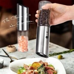 101Products Peper- & Zoutmolen Elektrisch - USB Oplaadbaar - Pepermolen - Zoutmolen - RVS -Kookgerei Serviesgoed Winkel 1200x1200 84
