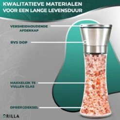 Peper En Zoutmolen Set - RVS Zout En Peperstel - Zoutvaatje En Pepermolen - 2 In 1 10 Peper En Zoutmolen Set - RVS Zout En Peperstel - Zoutvaatje En Pepermolen - 2 In 1 -Kookgerei Serviesgoed Winkel 1200x1200 94